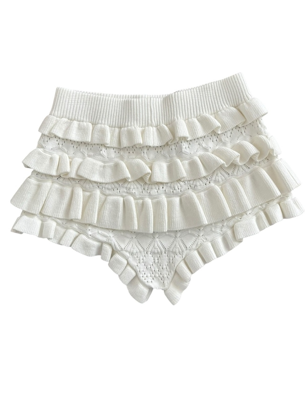 Tularosa Tatiana Pointelle Knit Bloomer Shorts - Picture 4 of 4